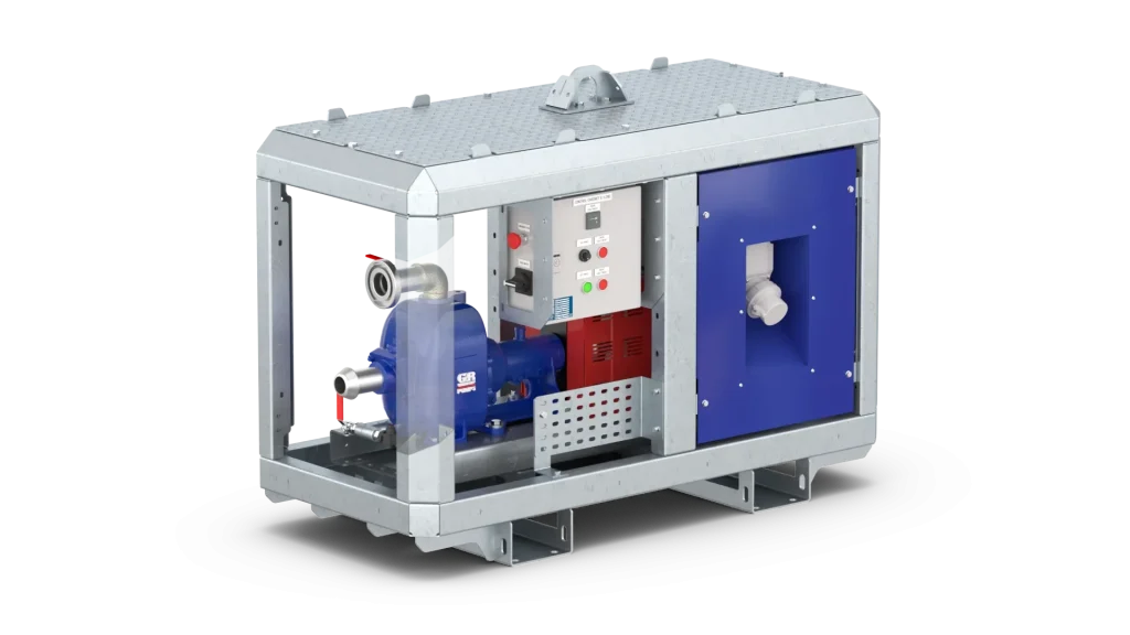 E-LINE 82 elektrische pompset, Voor schoon- en vuilwater, geschikt voor licht of incidenteel verpompen van abrasieve vloeistoffen.