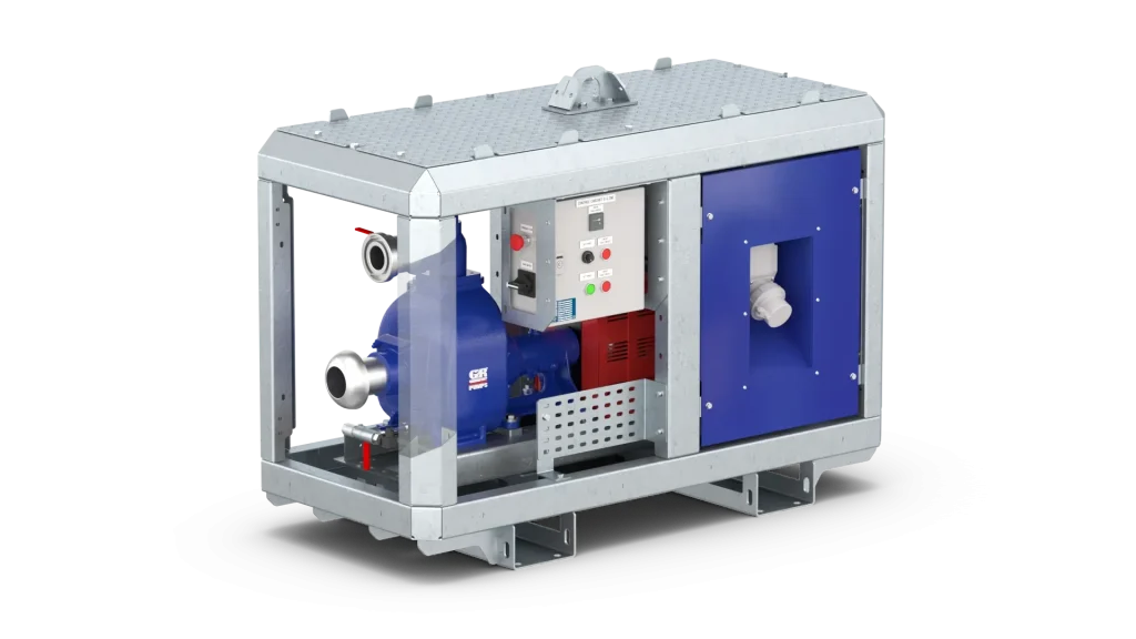 E-LINE 83-11-2 pompset. Geschikt voor schoon- en vuilwater en licht gebruik met abrasieve vloeistoffen.