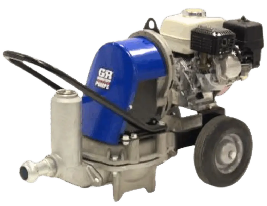 AMT membraan pompen uitgerust met een Honda GX160 benzine motor