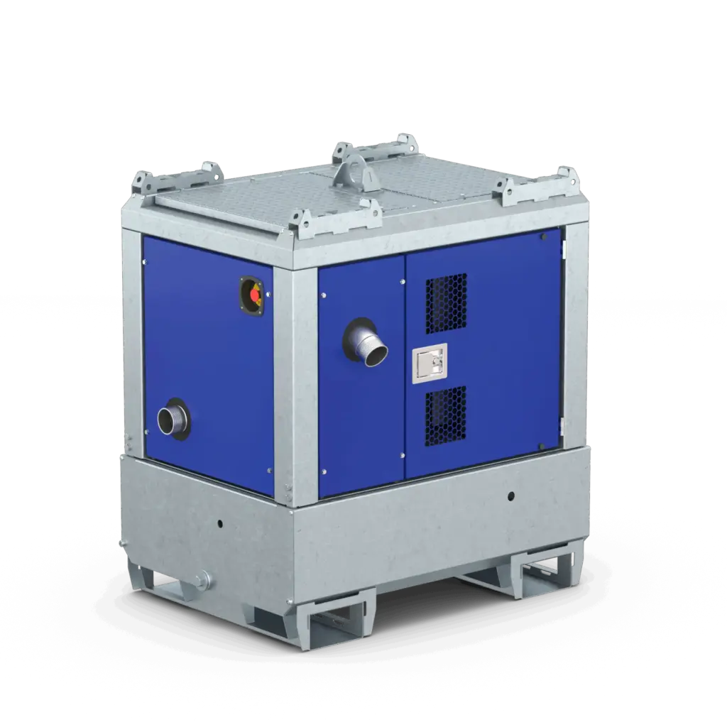 De Gorman-Rupp S-Line VPA3-70-LS is een dieselaangedreven droog zelfaanzuigende pompset voor het verpompen van schoon, vervuild en rioolwater.